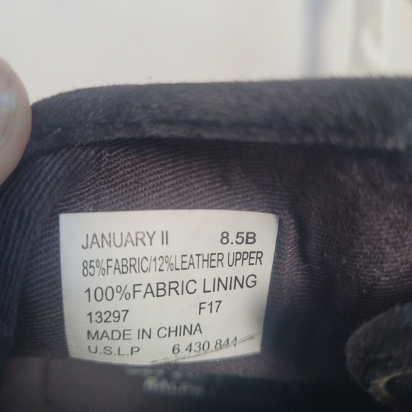 New Lauren Ralph Lauren Grey Flannel High Top Shoes Women's Size 8.5B - Picture 8 of 9